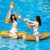 AURA 4 Pieces Of Swimming Pool Rafts, Swimming Pool Water Toys, 2 Adult Children's Combat Rides, Swimming Pool Inflatable Toys, Summer Pool Parties