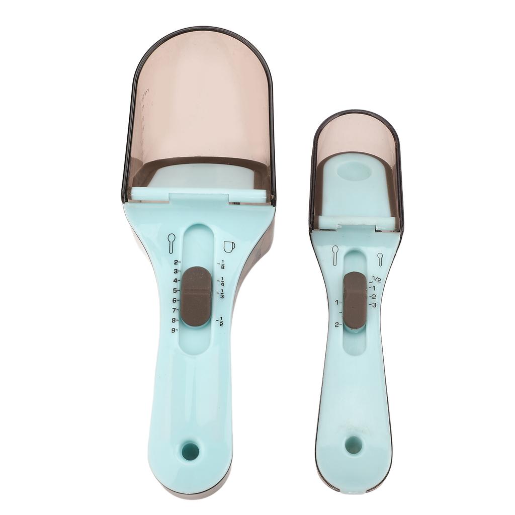 2 Pcs Mask Measuring Spoon Adjustable Design Mask Powder Measuring Spoon with Scale for Mask Baking Kitchen Coffee