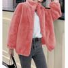 Thickened Fleece Jacket Coral Fleece Jacket Women's Winter Double-sided Fleece Stand-up Collar Thermal Sweater Cardigan Zipper Fleece Jacket