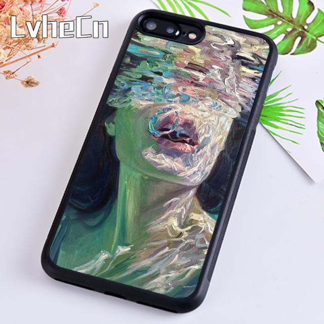 Abstract Art Underwater Boy Girl Phone Case For iPhone 17 Air 13 12 14 15 16  Cover For Apple Pro Max 6S Plus