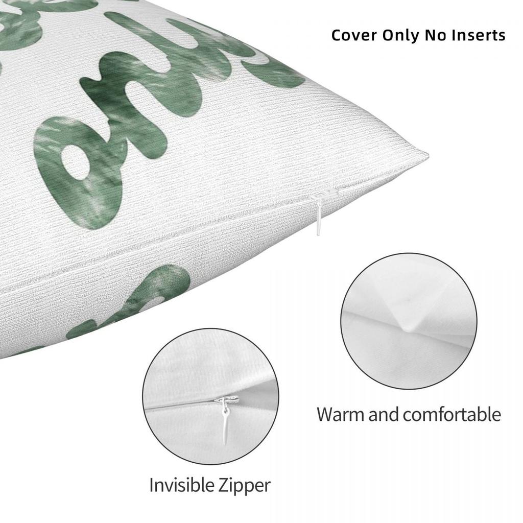 Good Vibes Only Pillowcase Polyester Linen Velvet Pattern Zip Decor Pillow Case Car Cushion Cover 45X45