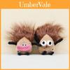 Adorable Squeaky Potato Keychain Plush With Dangling Braids And Funny Face 15cm