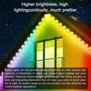 Home Permanent Outdoor Lights, LED Outdoor Lights With DIY Colors, IP67  Permanent Eaves Lighting For Christmas Halloween Festival Daily Decoration
