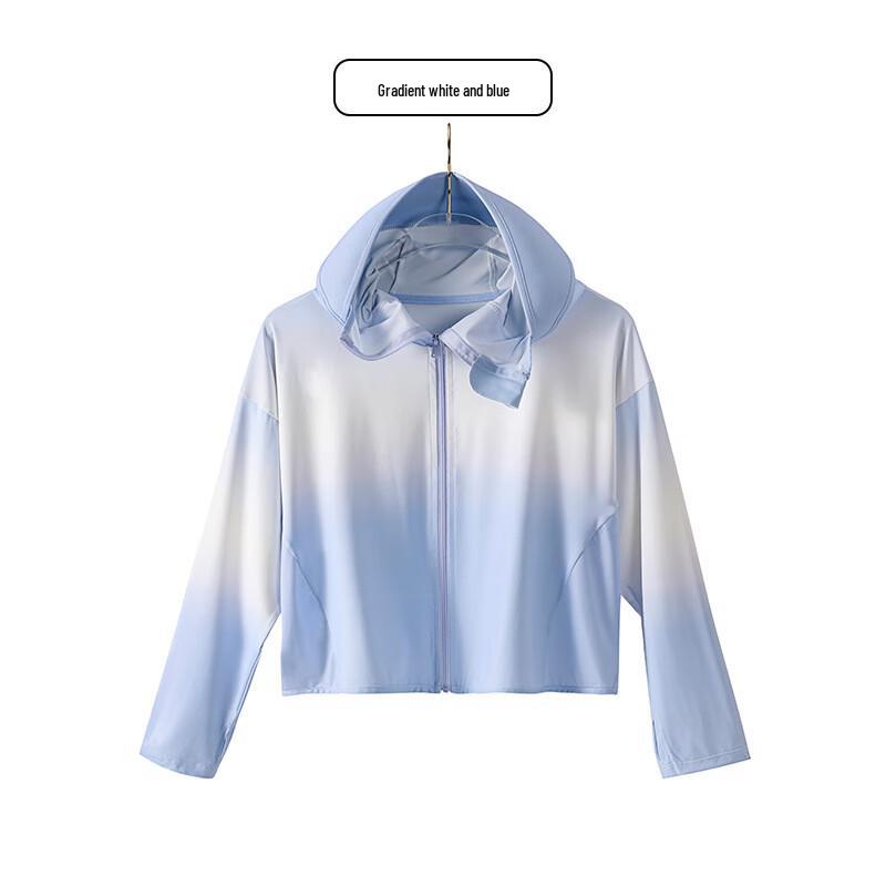 Kids Colorful Gradient Sun Protection Hoodie