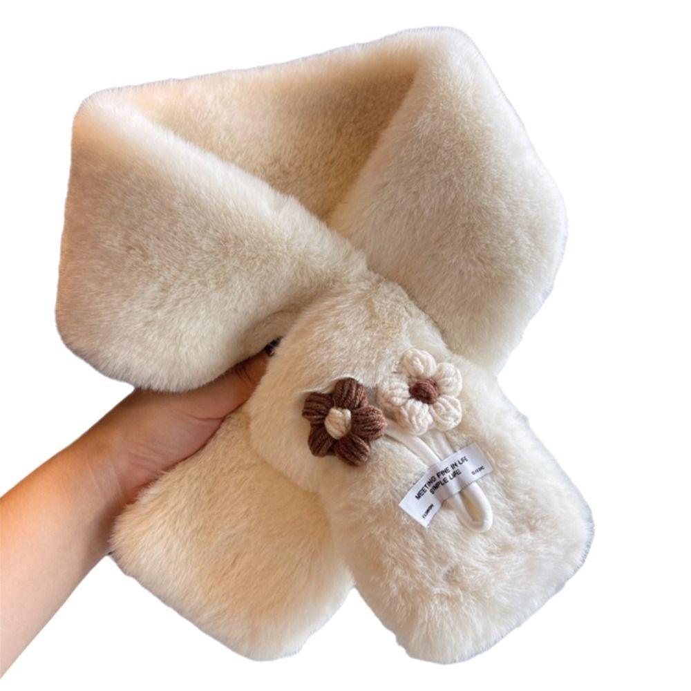 Faux Fur Women Scarves Ultra Lady Neck Warmer New Fluffy Neck Wrap  Cold Weather