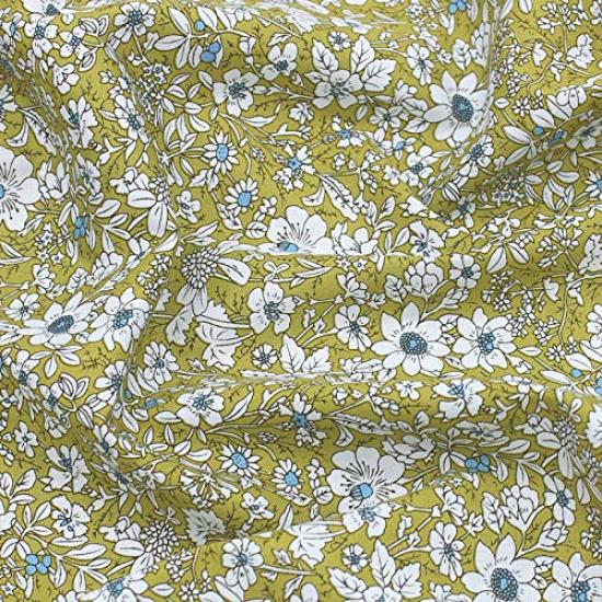 

Винтажная хлопковая ткань с цветочным принтом шириной 147 см х длиной 95 см (2 #)