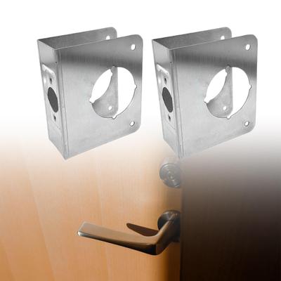 Lock and Door Reinforcer for 1-3/4in Thick Doors Reinforce Repair Stainless Steel 2-1/8 Inch Single