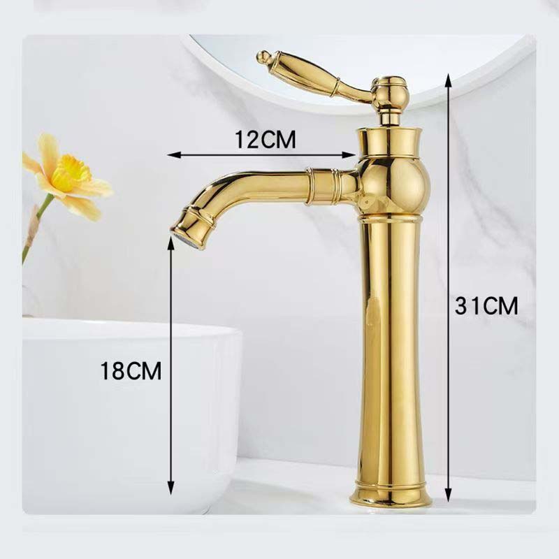 Chrome Basin Faucets Modern Gold Deck Mounted Bathroom Mixer Faucets High Bathroom Sink Faucet Taps