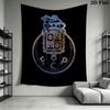 FC Porto Logo Wandbehang Bedruckte Stoffdecke Dekorative Wandteppiche für Schlafzimmer Wohnzimmer Heimdekoration