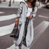 2025 Autumn and Winter New Style, Temperament, Personality, Casual, Large Lapel, Medium To Long Style, Windbreaker Jacket, Women's