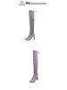 New European & American Over-the-Knee High Heel Boots – Thick Heels, Plus Sizes Available
