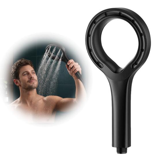 Full Body Coverage Shower Head, Large Ring Shaped, High Pressure Handheld Spray, Soft Water Spray Flow Accessory, for Home Bathroom Durable Head