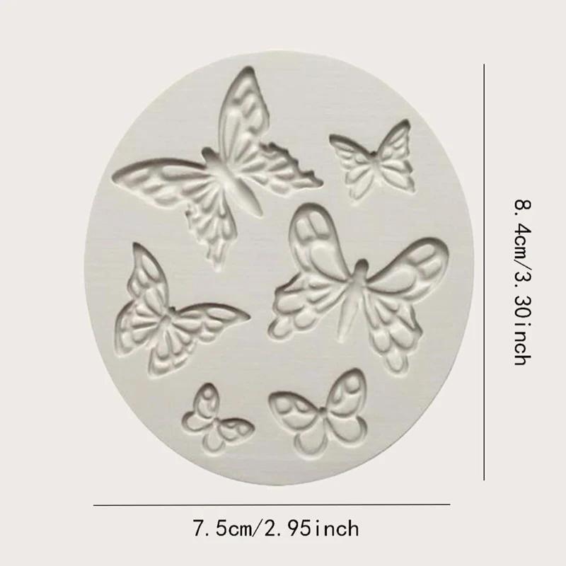 Butterfly Floral Silicone Mold Set for Fondant Resin Crafts Versatile Mold Kit for Cake Decoration DIY Projects Baking Tools