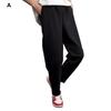 Pantaloni invernali da uomo spessi e foderati in peluche, elastici in vita, antivento, tinta unita, larghi