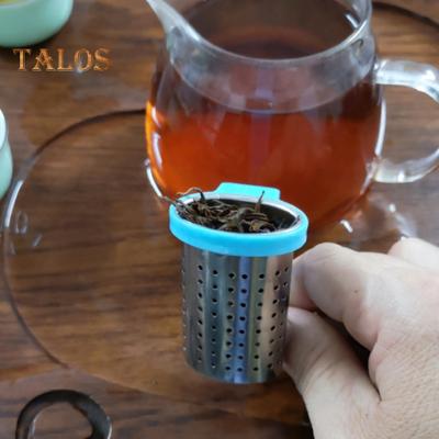 Tea Infuser Food Grade Heat Resistant 8 Colors Great Loose Tea Leaf Strainer with Insulated Handle for Office