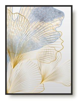 Posters Paintings Poster with Gold for the Wall for the Living Room Bedroom Flowers 50x70