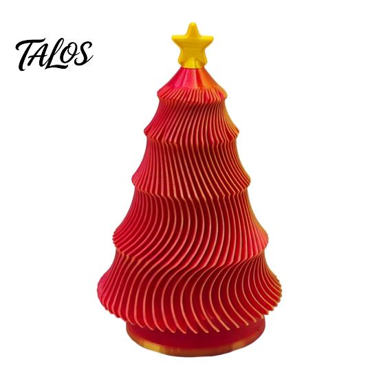 Travel Fidget Gadget 3D Printed Christmas Tree Toy, Lightweight Mini Desktop Ornament, Compact Relaxation Decompression Hand Toy for Anxiety