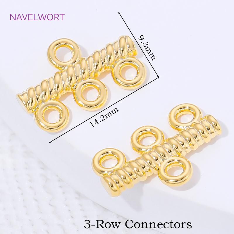 

18K Gold Plated Brass Connector Charms For Necklace Making Supplies,Connectors For Jewelry,DIY Jewelry Making Accessories 2 pieces