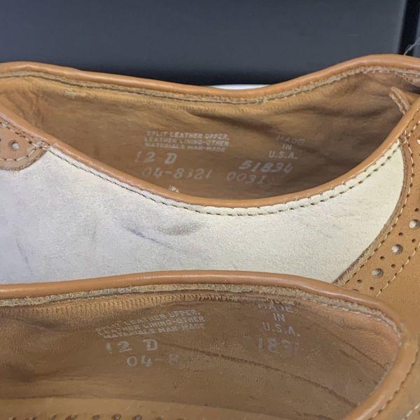 JARMAN/USA Made/Saddle Shoes Business Shoes/Size 12 D/29.0-29.5cm/Brown×Ivory/(USED)