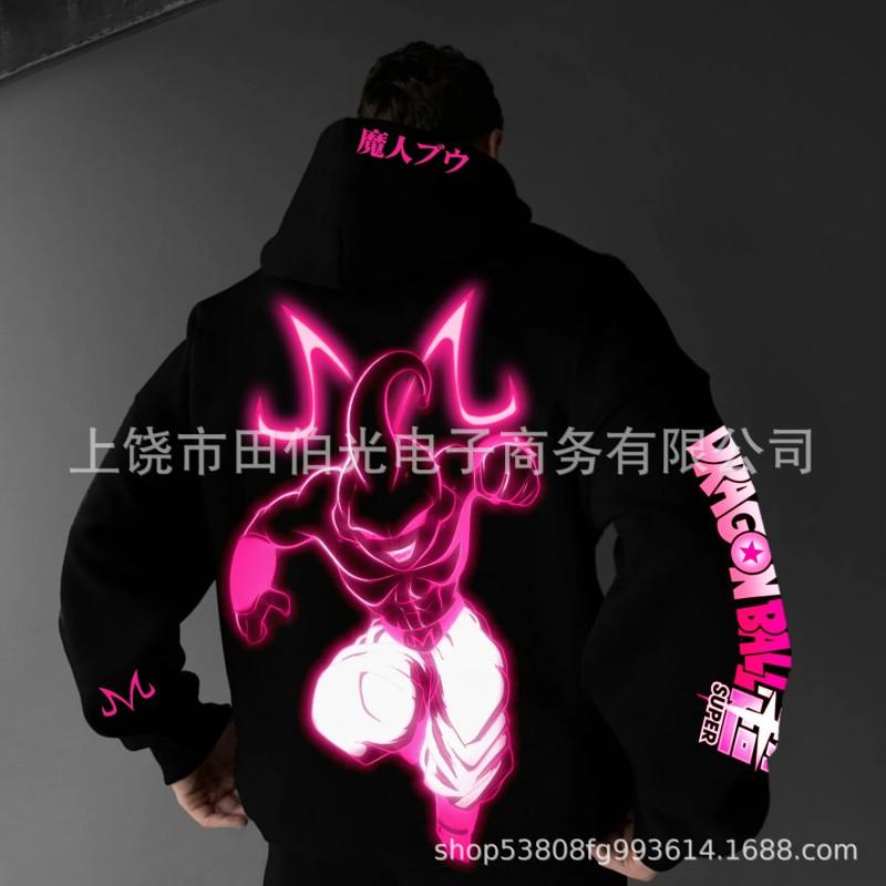 Dragon Ball Z Goku 3D Digital Print Hoodie Men Loose Fit Casual Sweatshirt