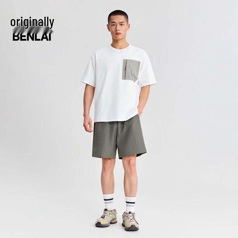 Benlai Men's Cool-Touch Quick-Dry Casual T-Shirt with Pocket