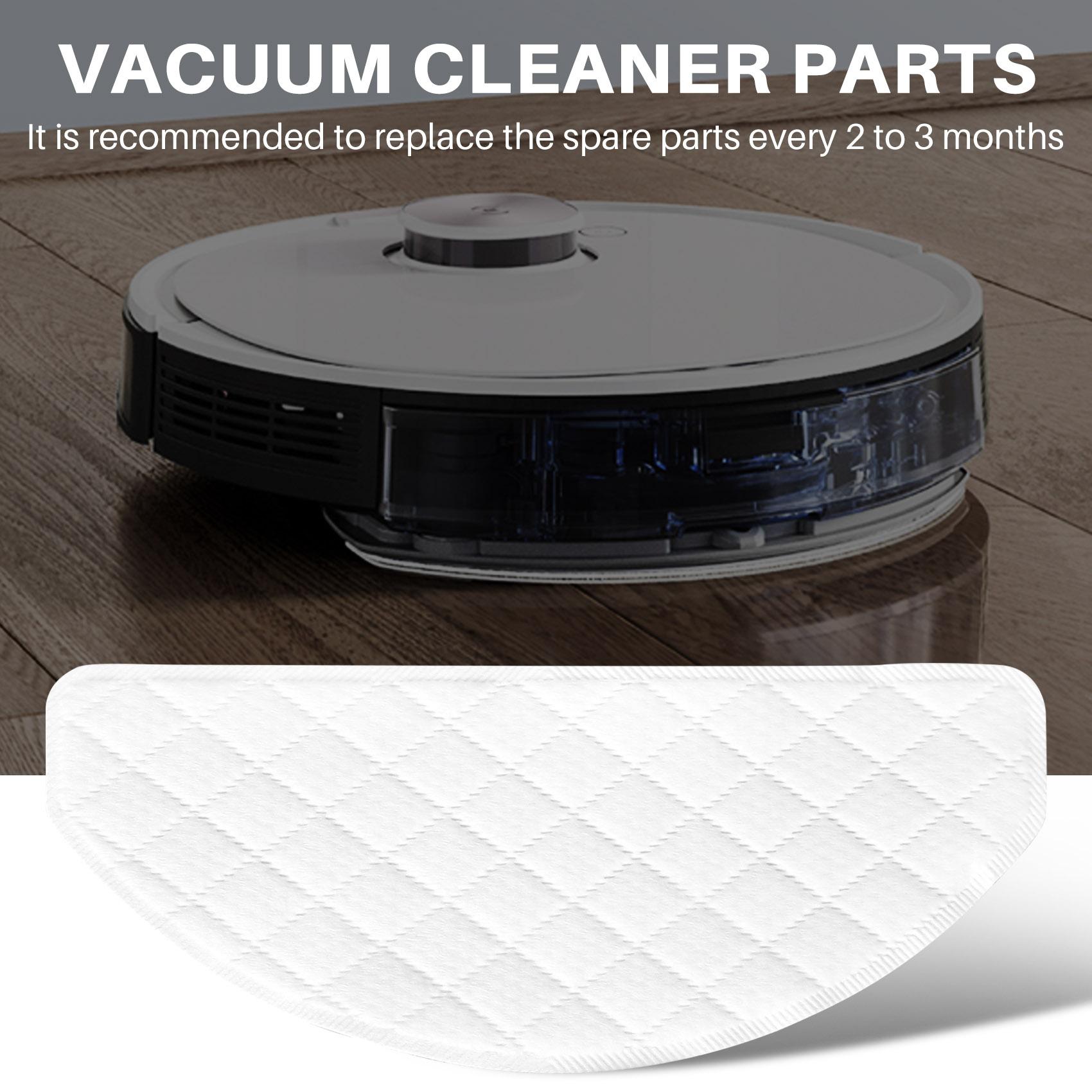 

90 Pcs Disposable Rags For Ecovacs Deebot Ozmo T8 Vacuum Cleaner Mop Cloths Mopping Pads Spare Parts білий