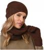 Women'S Set Hat + Scarf - Tube Set Winter Warm Chocolate Uni