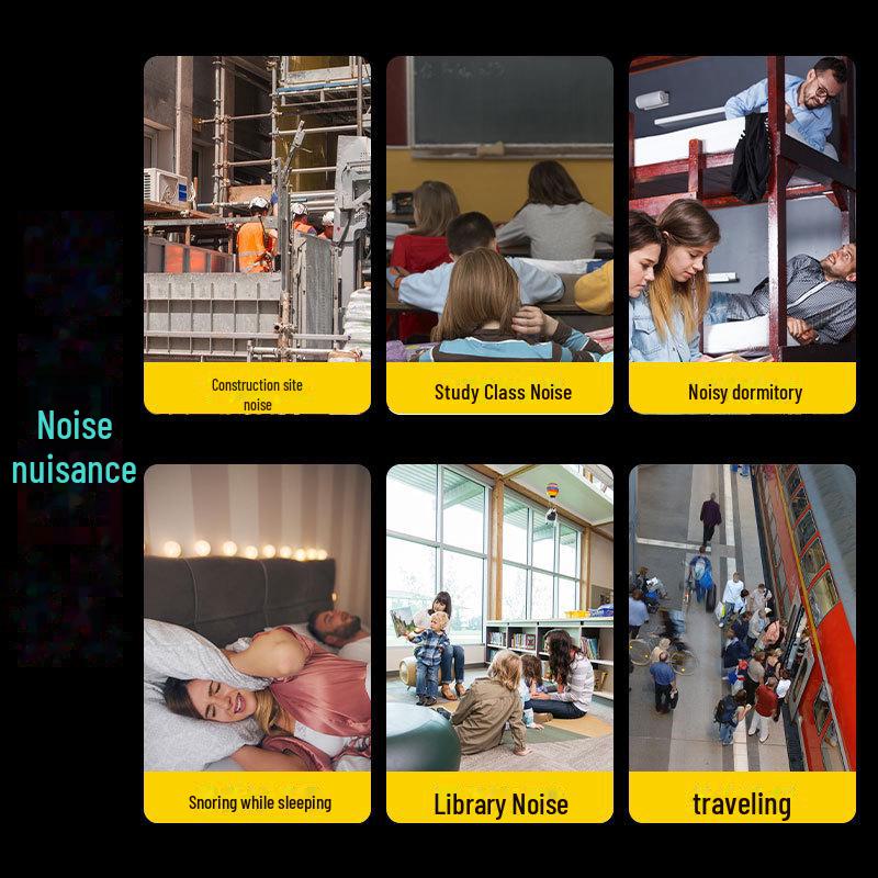 Noise-Cancelling Earmuffs for Sleep, Drums, Dorm, Study, Shooting, Industrial Protection, Noise Reduction