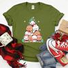 Kawaii Bubu Dudu Christmas Tree Graphics Tshirt Trendy Funny Cartoon Christmas Shirt Novelty Holiday Party Couple Cotton Tees
