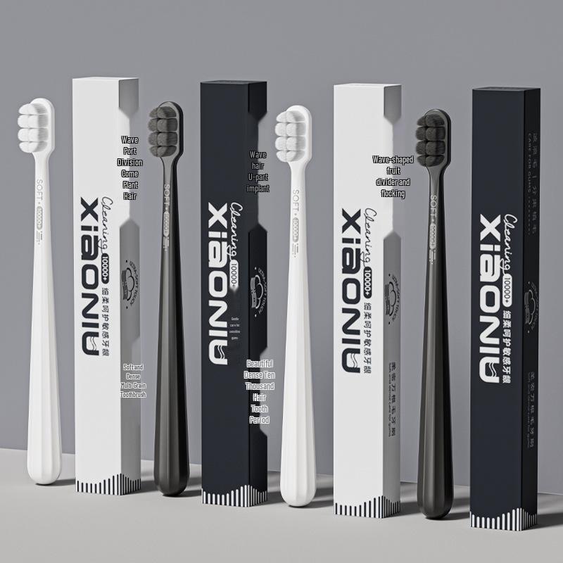 Cloud-Soft Wave Toothbrush: Gentle, Cotton-like Bristles for Adults, Densely Packed for Gum Care; High-grade, Individually Packaged.