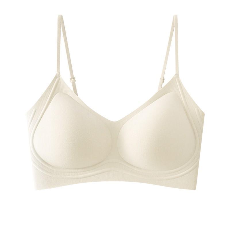 60-Count Lan Jing Modal Seamless Underwear for Women with Large Breasts: Invisible Bra with Wide Shoulders, Beautiful Back, Sports Style.