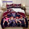 Vibrant Fashion Fusion Three-piece set (1 * duvet cover + 2 * pillowcase, without core) 2D Flat Bedding set Christmas birthday gift