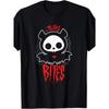 Skelanimals Diego Morcego This Bites Camiseta com Logo Vermelho - Camiseta Unisex Macia Respirável de Algodão Vintage com Estampa Assustadora para Todas as Estações