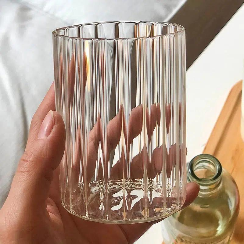 Clear Glass Cups Reusable Drinking Cup Iced Coffee Mug Summer Cold Water Bottle Cocktail Whiskey Beer Cups Flower Vases