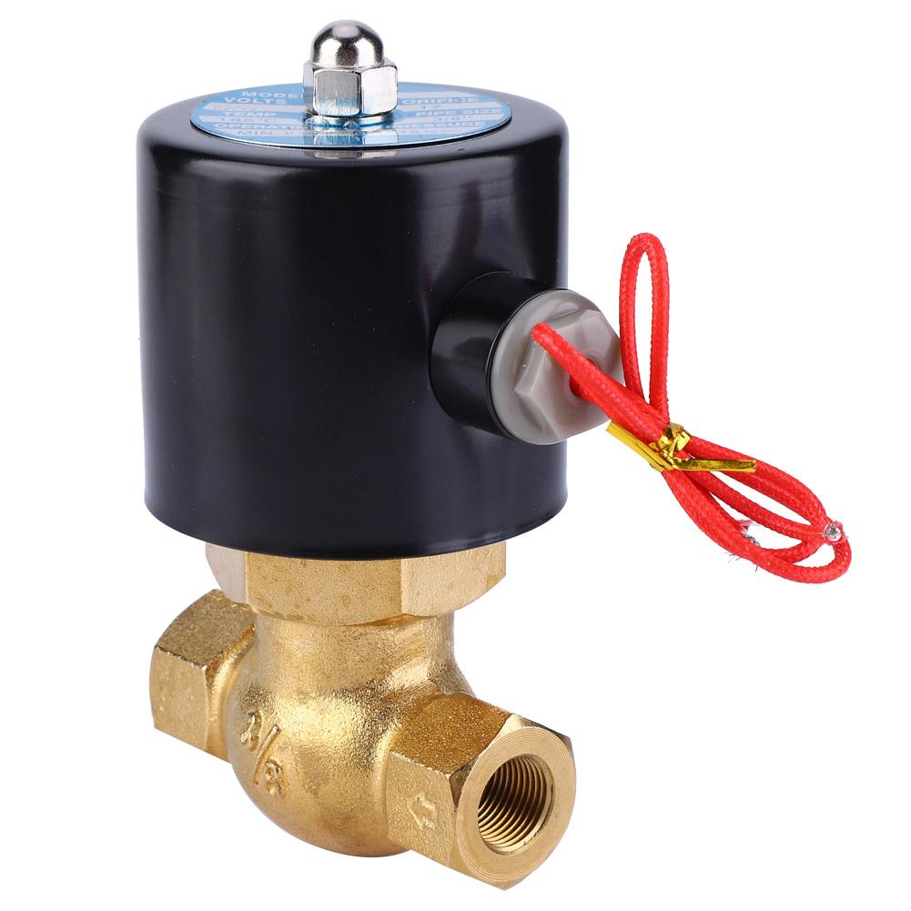 Brass Two Way Normally Closed Solenoid Valve For Air Water Steam(DC24V)
