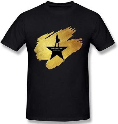 Hamilton Un Musical Americano Hamilton Estrella Camiseta 100% Algodón Cuello Redondo Verano Manga Corta Casual Camiseta para Hombre Talla S-3XL