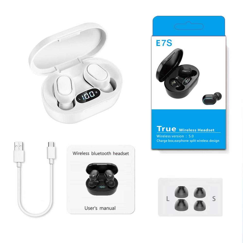 Digital Display Mini TWS Wireless Bluetooth Earbuds In-Ear Unisex Macaron Earphones Sports Waterproof