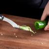 Edelstahl Paprikakernentferner Grüner Paprika Kernentferner Kernstecher Multifunktionaler Kernausgräber Kleine Küchenwerkzeuge