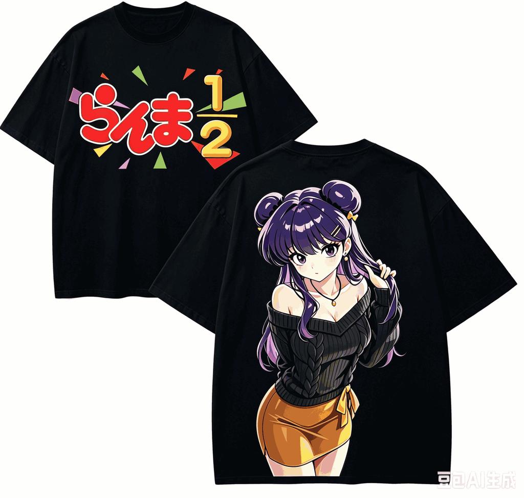 Ranma 12 Anime Lover TShirt Harajuku Cotton NewModel High Street Retro Fashion Oversized Unisex High Quality Comfortable Soft