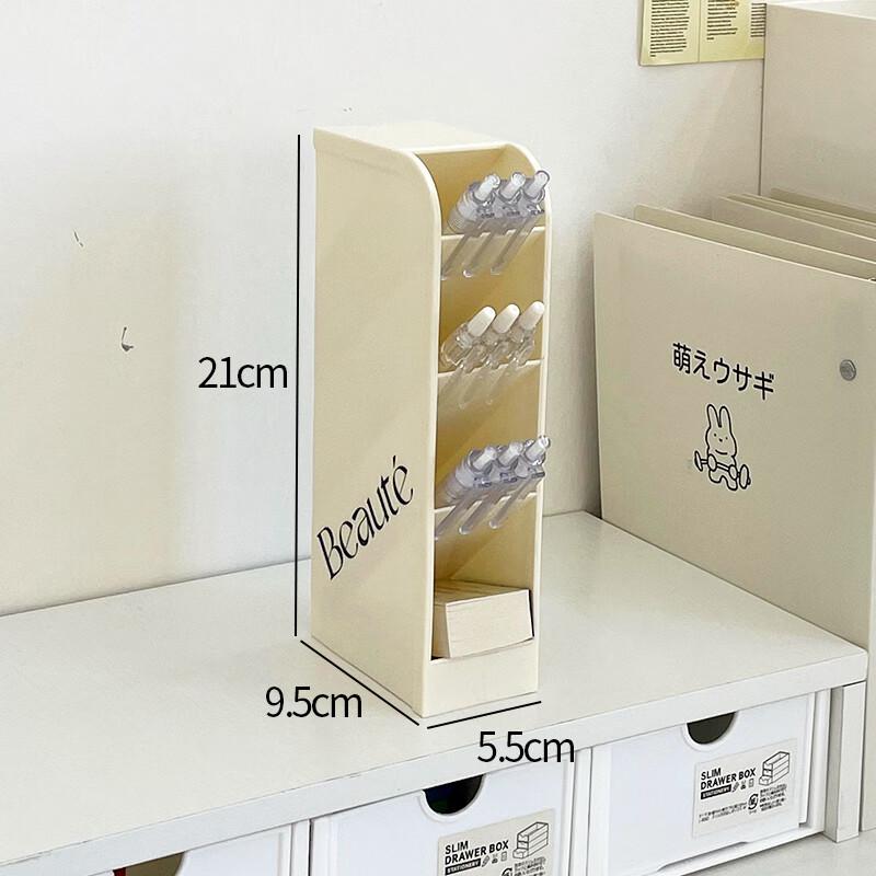 Tall Acrylic Slanted Pen Holder Desktop Organizer (2-Pack)