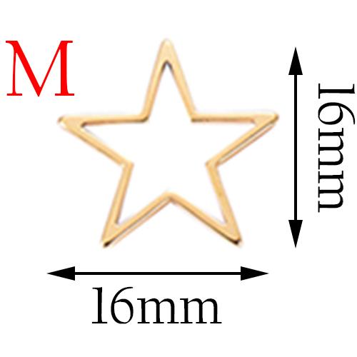 20pcs 3 Size Gold Stainless Steel Charm Pendant Open Bezels Hollow Pressed Resin Frame Mold Bezel DIY Jewelry Making Accessories