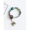 Ethnic Style Ceramic Bracelet Jingdezhen Jewelry Beaded Hand Jewelry Student Couple Bracelet Niche High Sense Carrying Strap Women