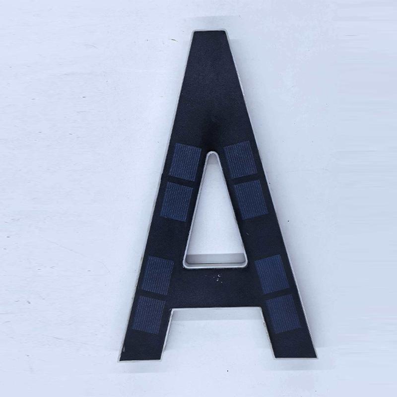 Waterproof Solar House Number Light Modern LED Address Sign with Light Sensor for Outdoor Home Door Yard Wall Decoration Use Set