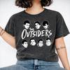 Harajuku Washed Shirt The Outsiders Merch Novelty T-Shirts Oversize Streetwear Short Sleeve Printed Tops Tees