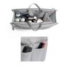 Versatile Travel Toiletry Bag with Double Zipper Opening Insert Bags Organizer