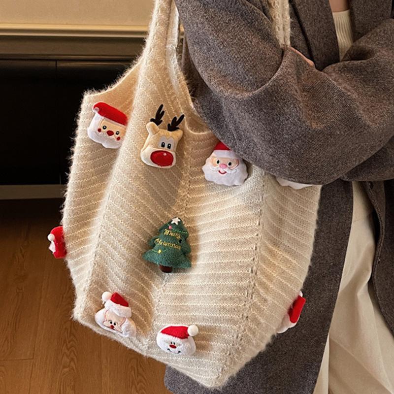 Casual Large-capacity Hollowed-out Bag, Laid-back Single-shoulder Bag, Vacation Beach Bag, Women's Bag