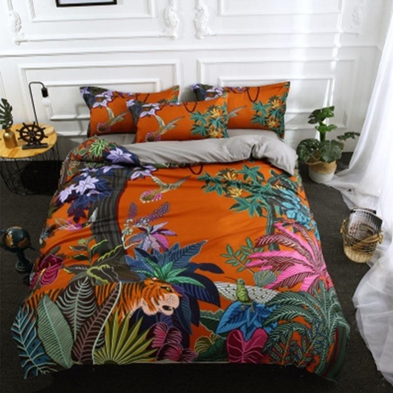 WTEMPO Airdom Nuovo Design Set Copripiumino 3D Bohemia Stampato Copriletto Queen King Size Poliestere Letto