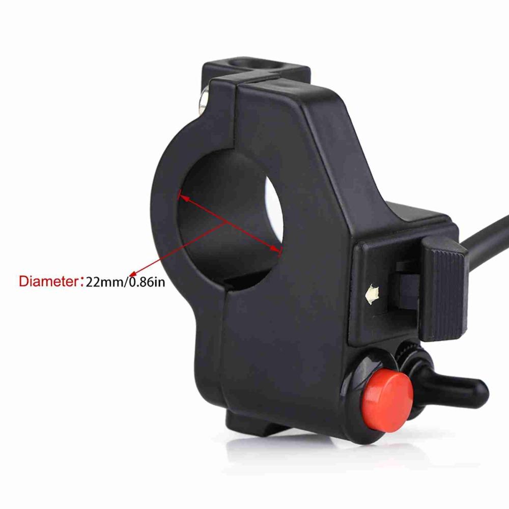 Multi-Function Motorcycle Handlebar Control Switch Single Push Blinker Push Button for GS Offroad