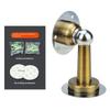 Stainless Steel Magnetic Door Stopper Drill & No Drill Installation Residue-free Adhesive Door Holder for Rental House
