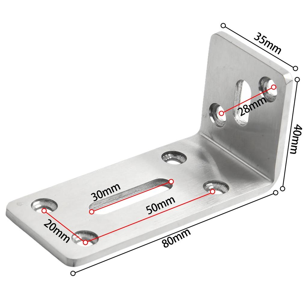 90 Degree Angle Bracket Corner Bracket Joint Fastener Cabinet Fixed Bracket Furniture Hardware Connection Fixing Fastener